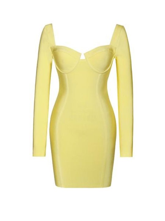 Just For You Long Sleeve Bandage Dress